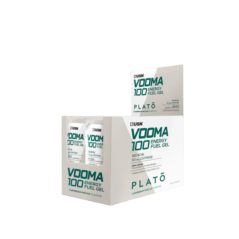 VOOMA 100 Energy Fuel Gel packaging on a white background