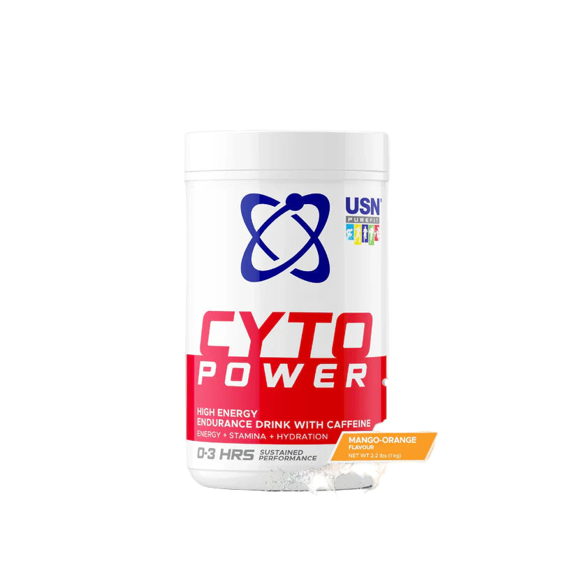 CYTO POWER high energy drink container with USN logo on a white background