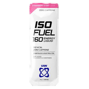 ISO Fuel 160 Energy Liquid package with USN logo on a white background