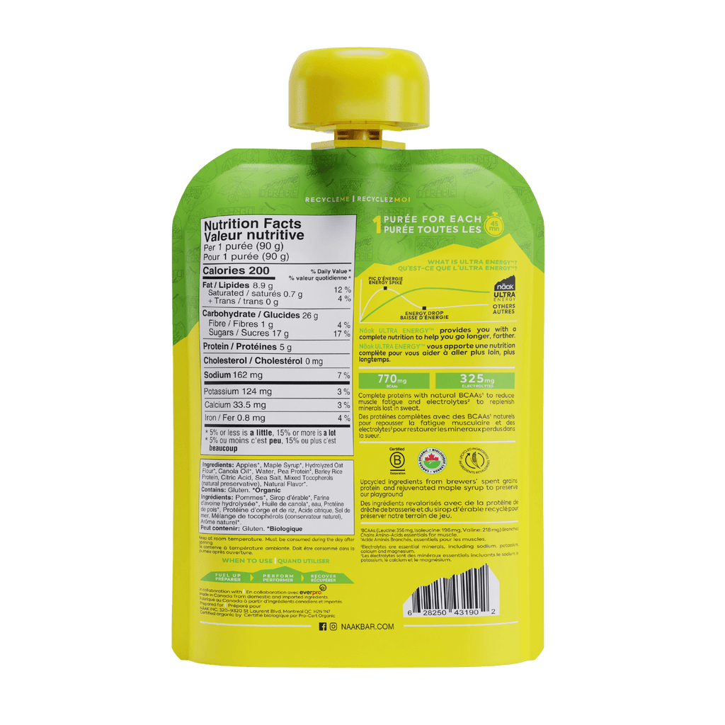 Näak Ultra Energy™ Apple & Maple Syrup Energy Puree