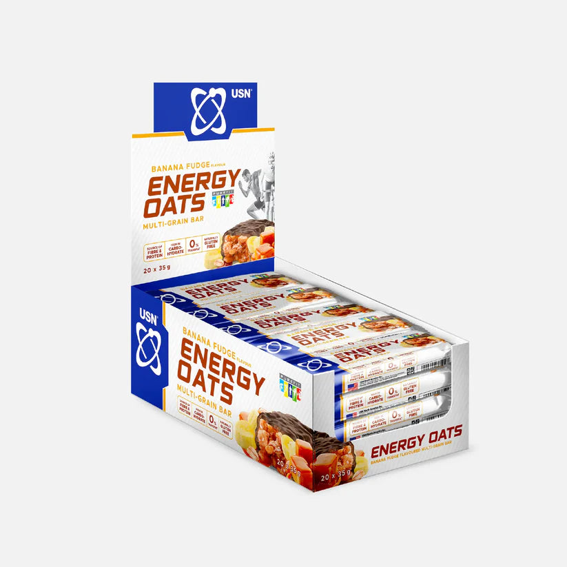 USN Energy Oats multi-grain bars packaging on a white background