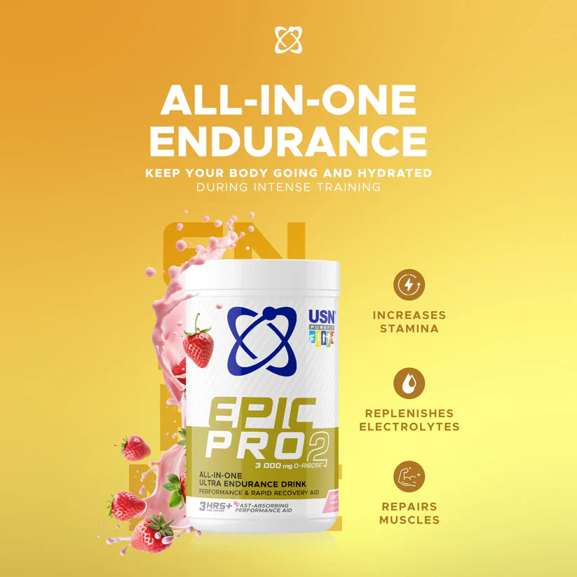 USN Epic Pro 2 Ultra Endurance Drink Light Strawberry