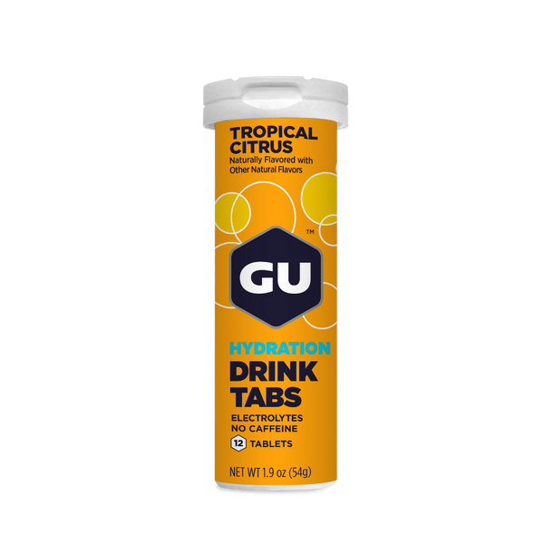Gu Energy Labs Tropical Citrus Hydration Tabs | Endurofix Endurance Nutrition South Africa
