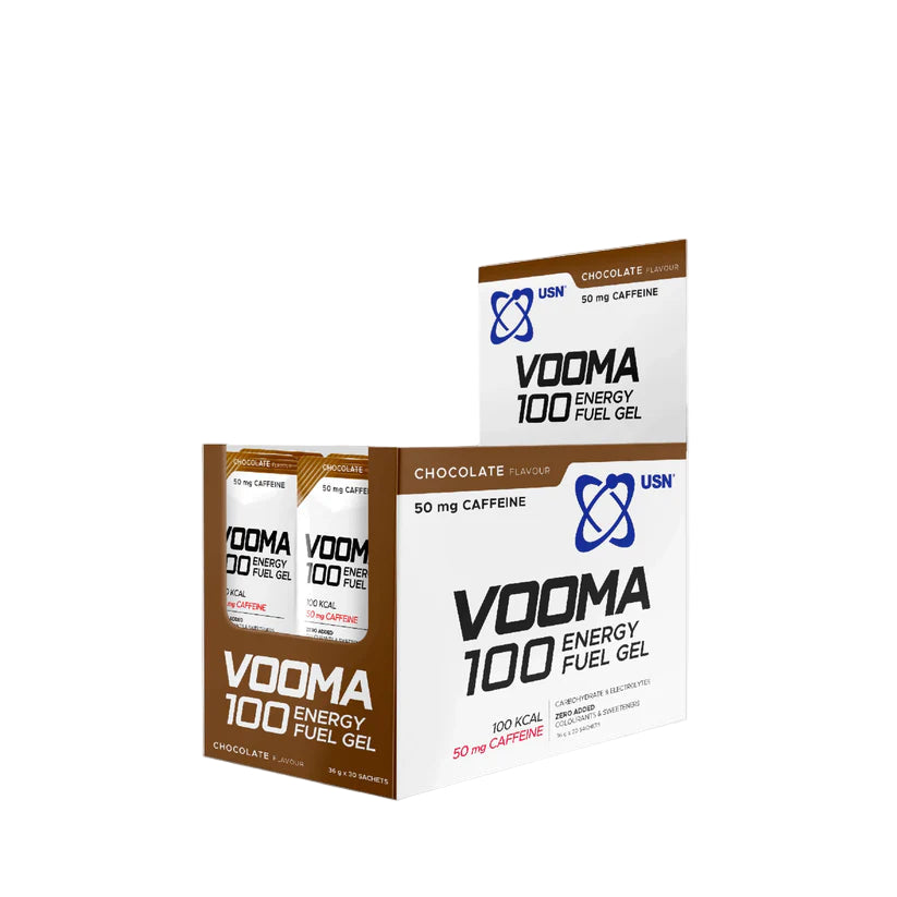 VOOMA 100 Energy Fuel Gel packaging on a white background