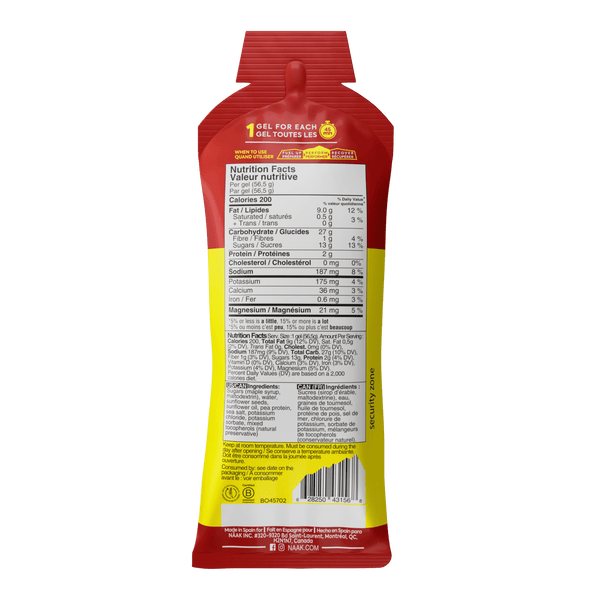 Näak Ultra Energy™ Salted Maple Energy Gel