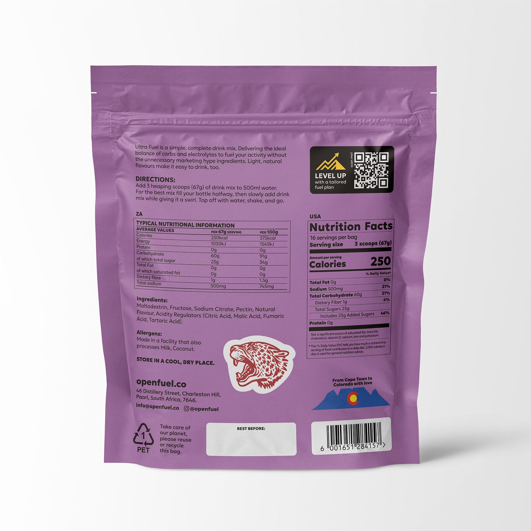 Open Fuel Ultra Fuel Raspberry Energy Drink