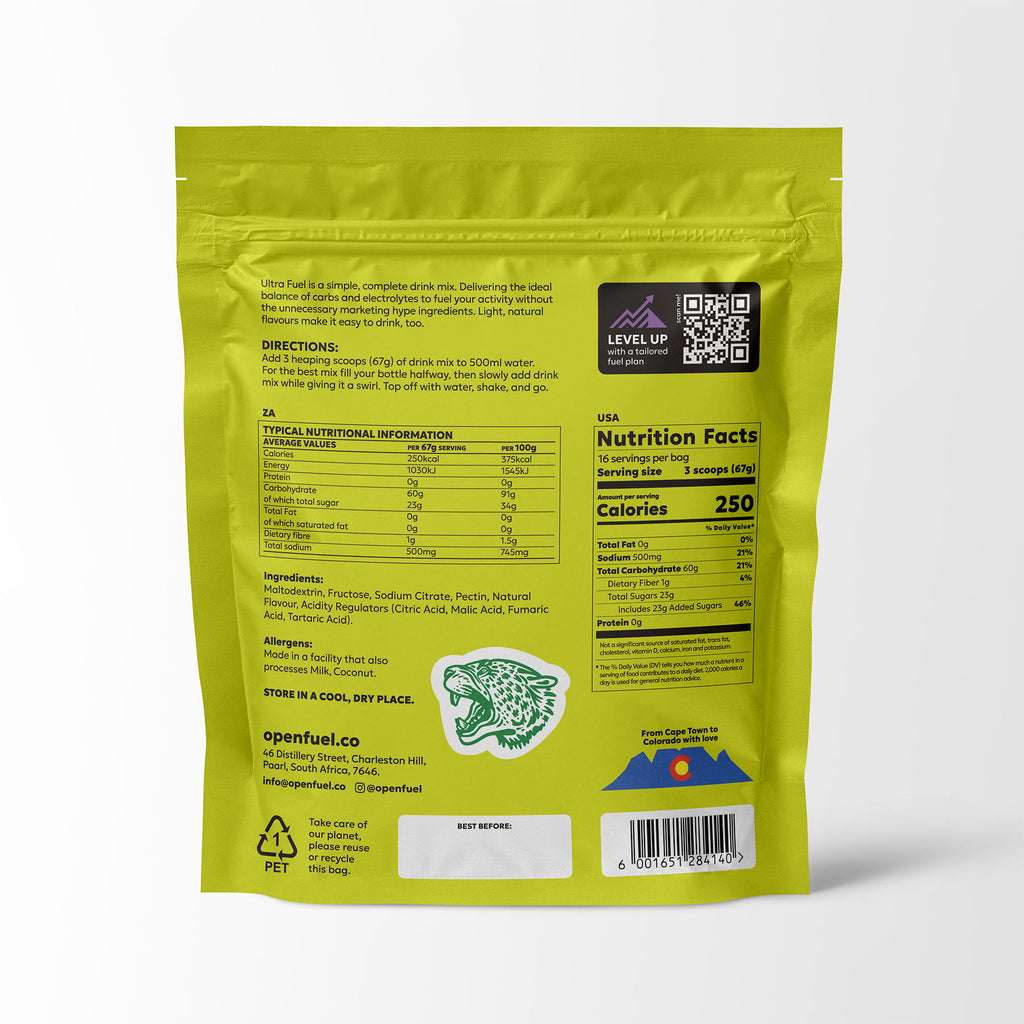 Open Fuel Ultra Fuel Lemon Lime Energy Drink